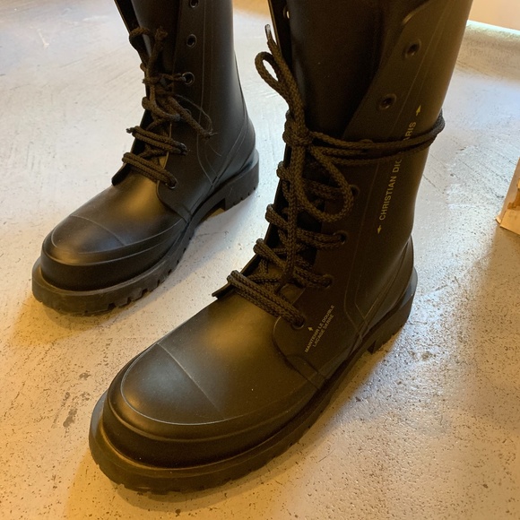 dior camp rubber ankle boot